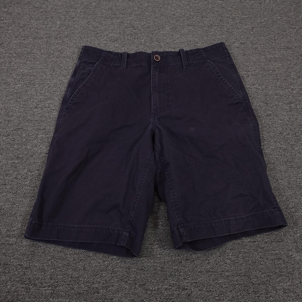 Sonoma Life + Style Shorts Mens 33 Blue Chino Flat Front 11 Inseam‎ Casual